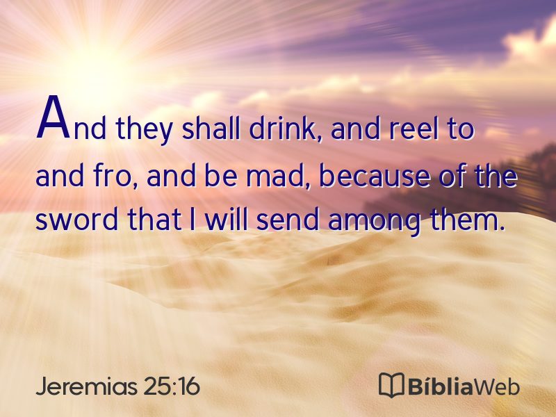 Jeremias 25:16 em imagem para compartilhar