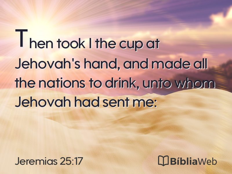 Jeremias 25:17 em imagem para compartilhar