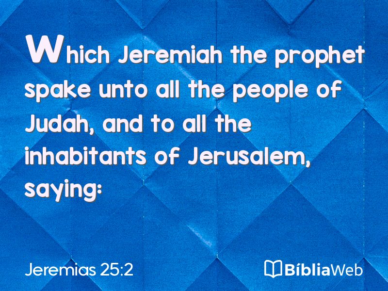 Jeremias 25:2 em imagem para compartilhar