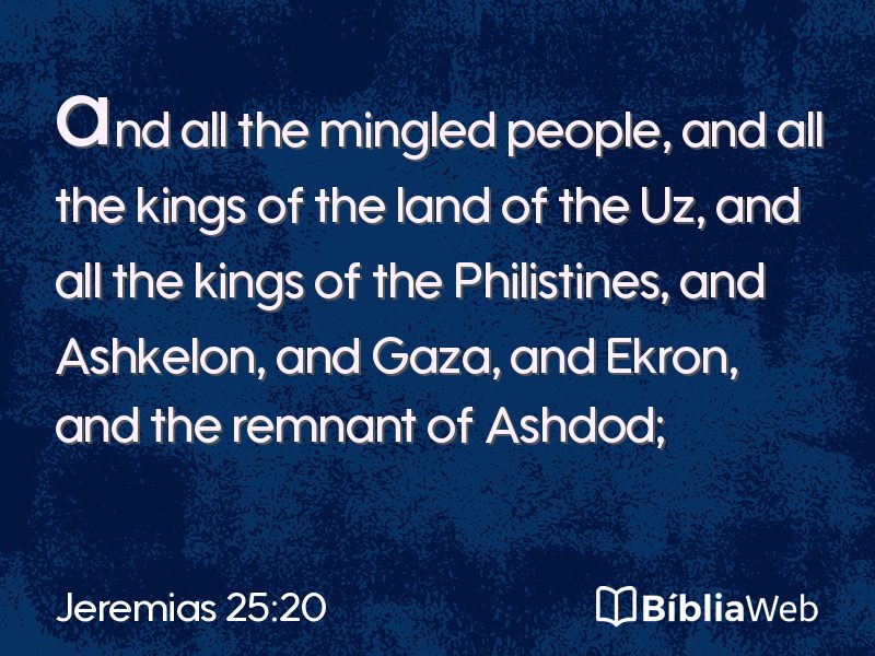 Jeremias 25:20 em imagem para compartilhar
