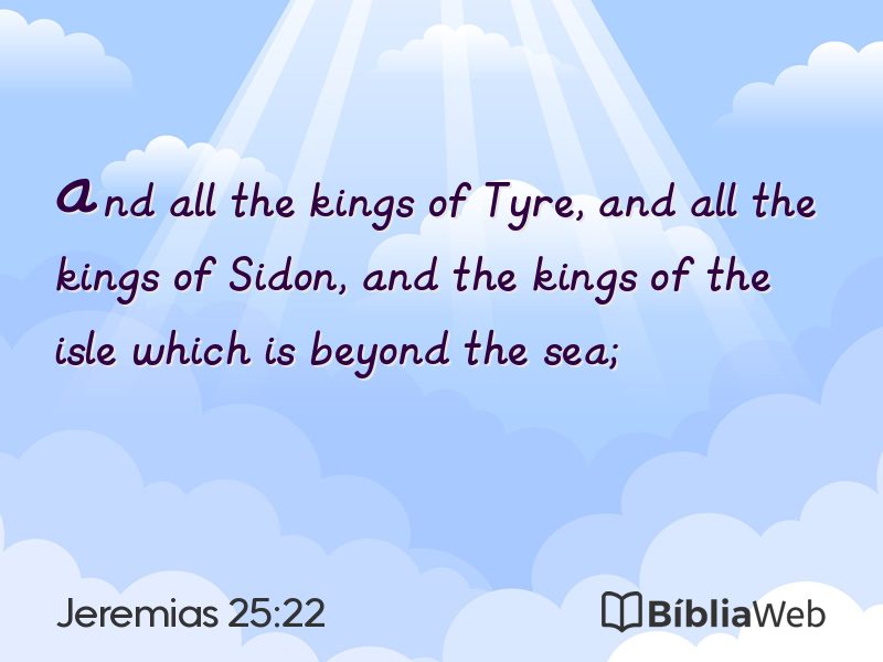 Jeremias 25:22 em imagem para compartilhar