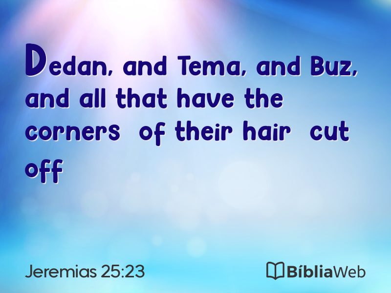 Jeremias 25:23 em imagem para compartilhar