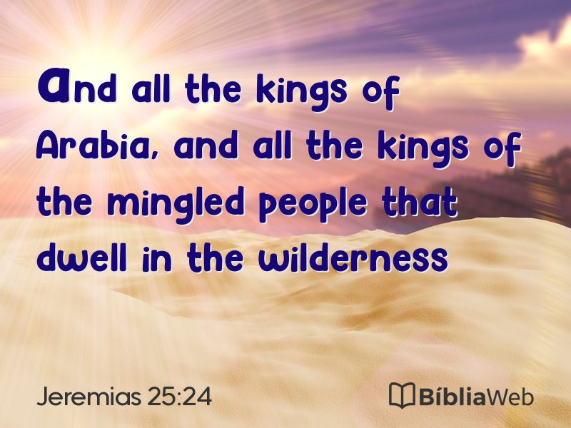 Jeremias 25:24 em imagem para compartilhar