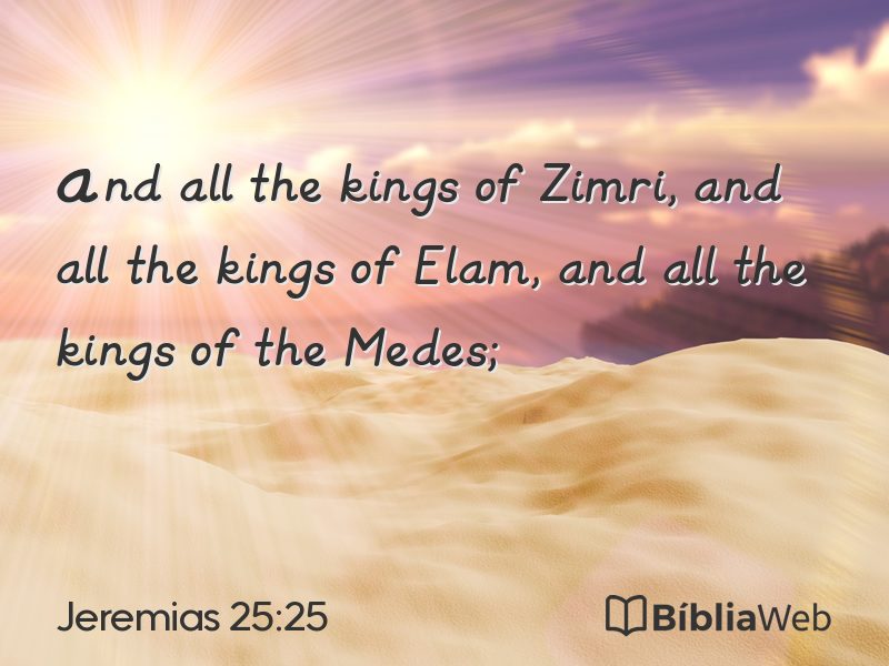 Jeremias 25:25 em imagem para compartilhar