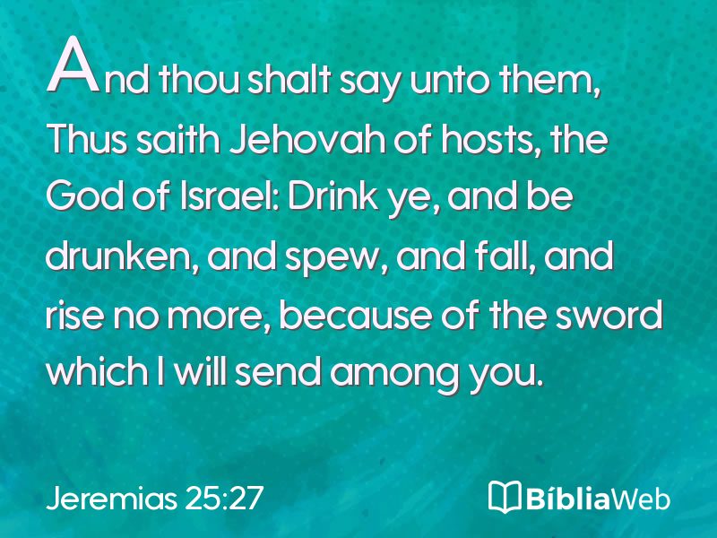 Jeremias 25:27 em imagem para compartilhar