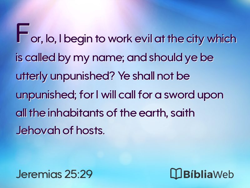 Jeremias 25:29 em imagem para compartilhar