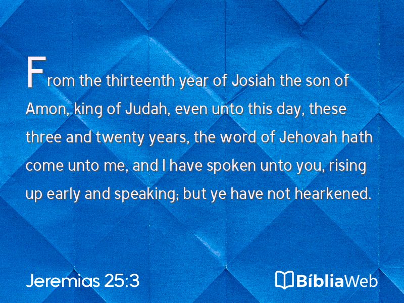 Jeremias 25:3 em imagem para compartilhar