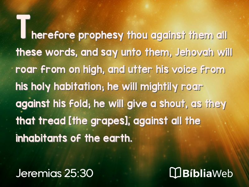 Jeremias 25:30 em imagem para compartilhar