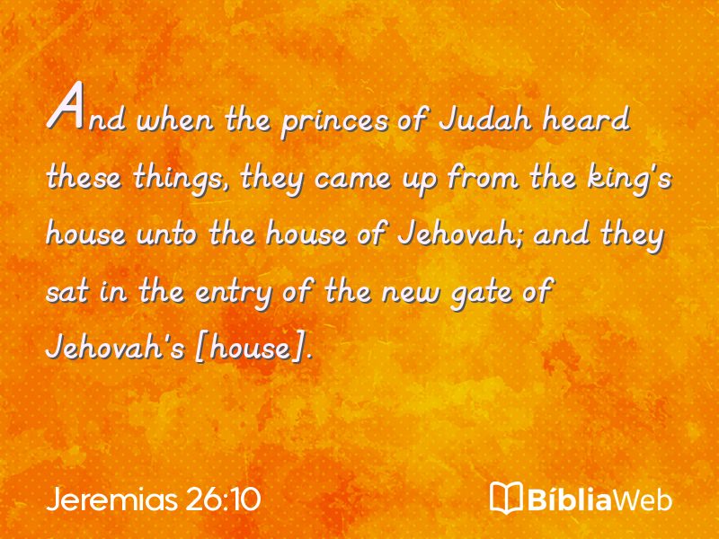 Jeremias 26:10 em imagem para compartilhar