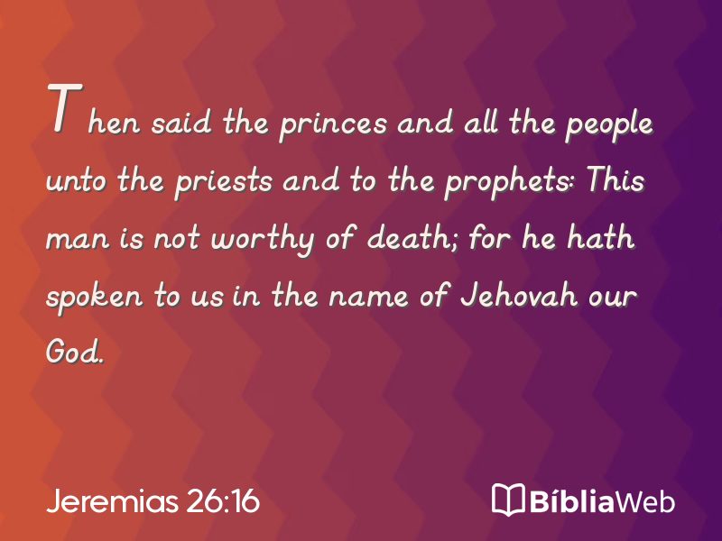 Jeremias 26:16 em imagem para compartilhar