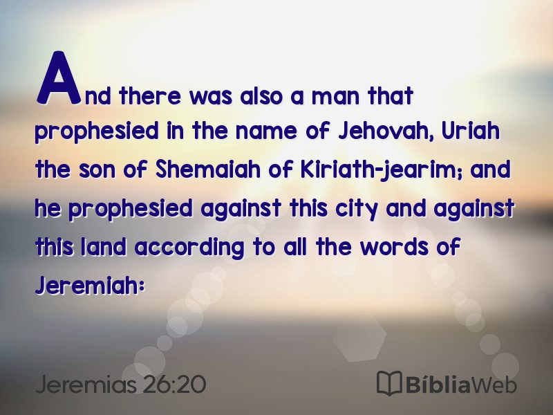Jeremias 26:20 em imagem para compartilhar