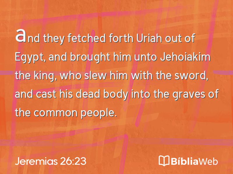 Jeremias 26:23 em imagem para compartilhar