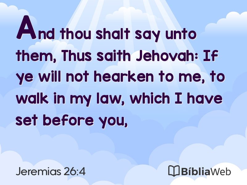 Jeremias 26:4 em imagem para compartilhar