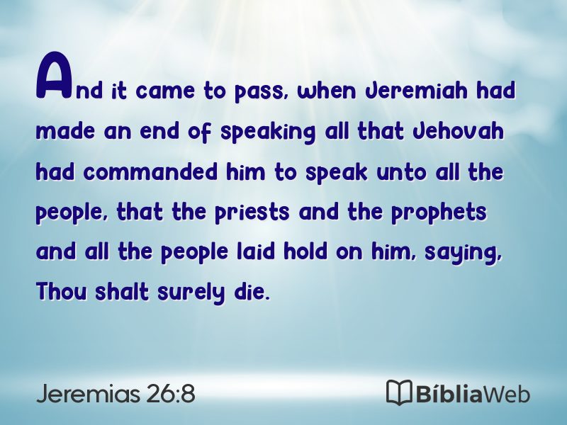 Jeremias 26:8 em imagem para compartilhar
