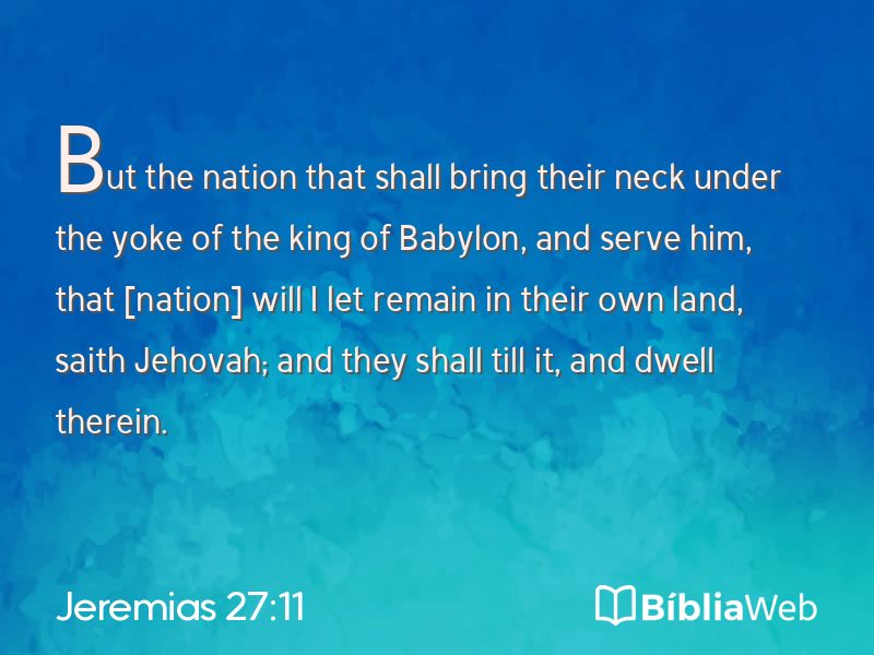 Jeremias 27:11 em imagem para compartilhar