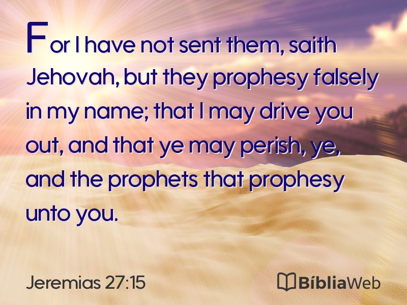 Jeremias 27:15 em imagem para compartilhar