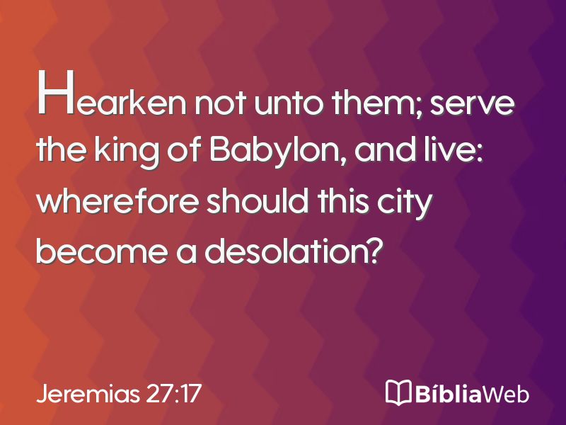 Jeremias 27:17 em imagem para compartilhar