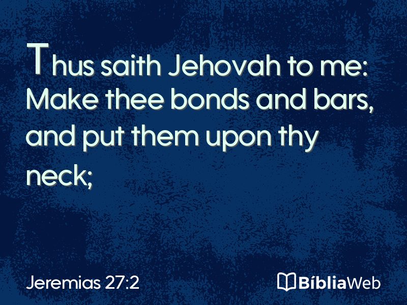 Jeremias 27:2 em imagem para compartilhar