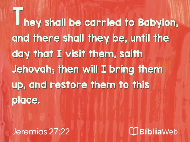 Jeremias 27:22 em imagem para compartilhar