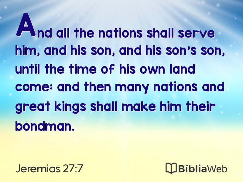Jeremias 27:7 em imagem para compartilhar