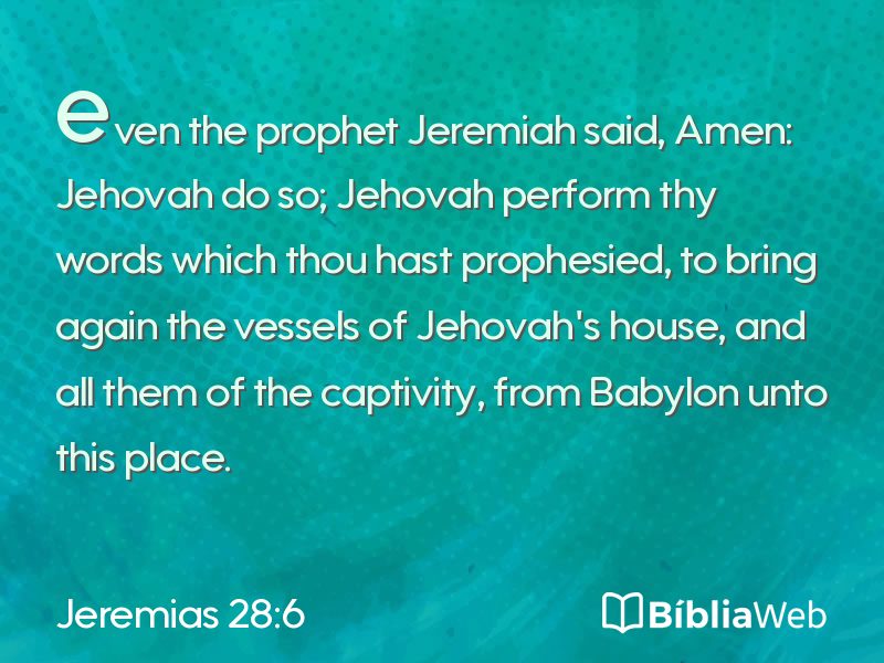 Jeremias 28:6 em imagem para compartilhar