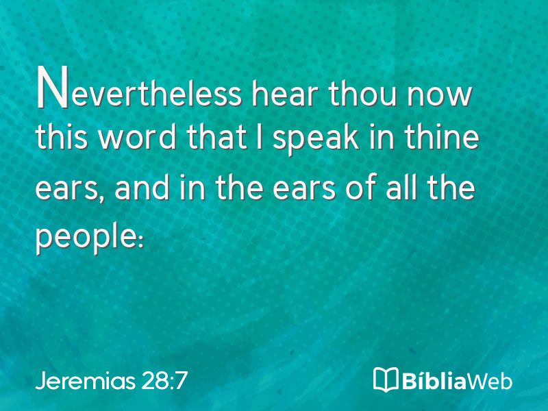 Jeremias 28:7 em imagem para compartilhar