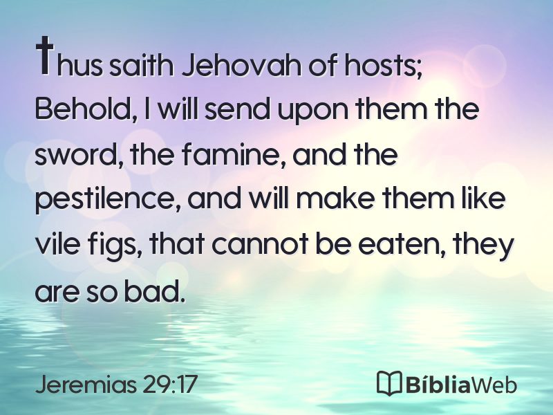 Jeremias 29:17 em imagem para compartilhar