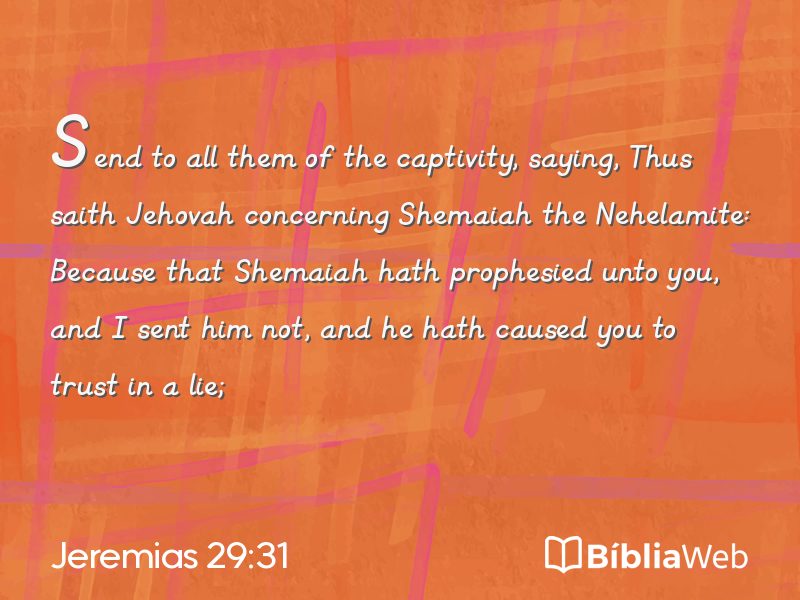 Jeremias 29:31 em imagem para compartilhar