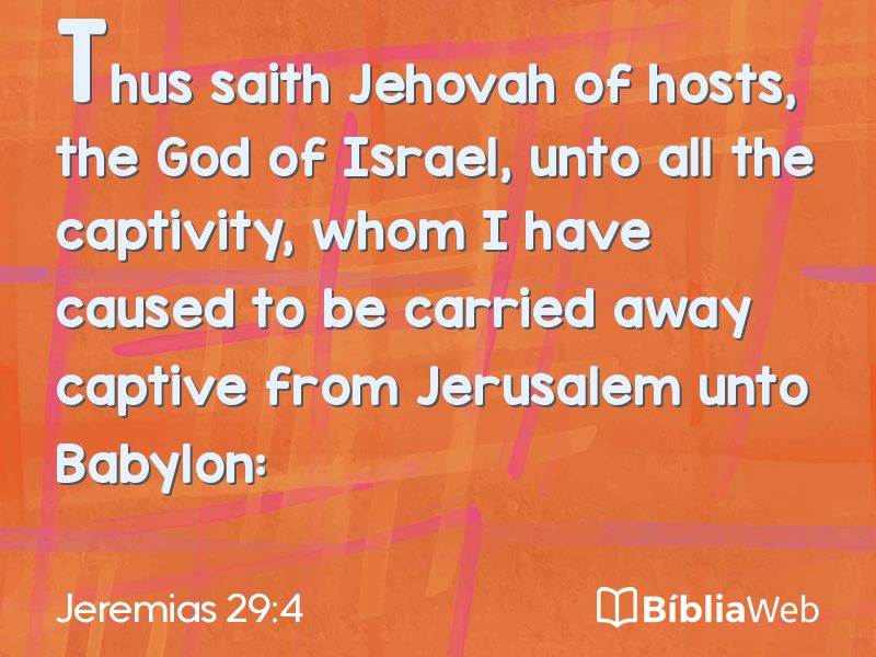 Jeremias 29:4 em imagem para compartilhar