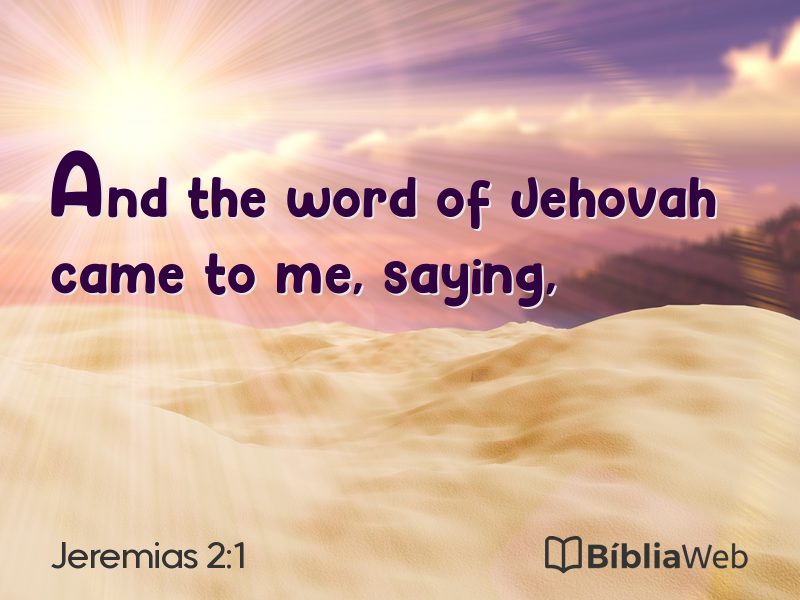 Jeremias 2:1 em imagem para compartilhar