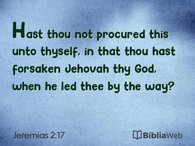 Jeremias 2:17 em imagem para compartilhar