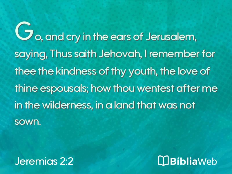 Jeremias 2:2 em imagem para compartilhar