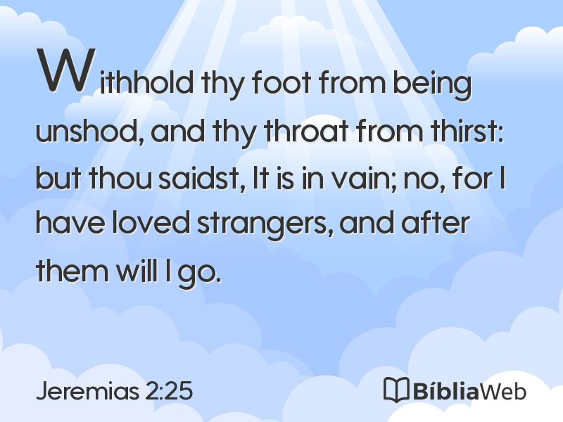 Jeremias 2:25 em imagem para compartilhar