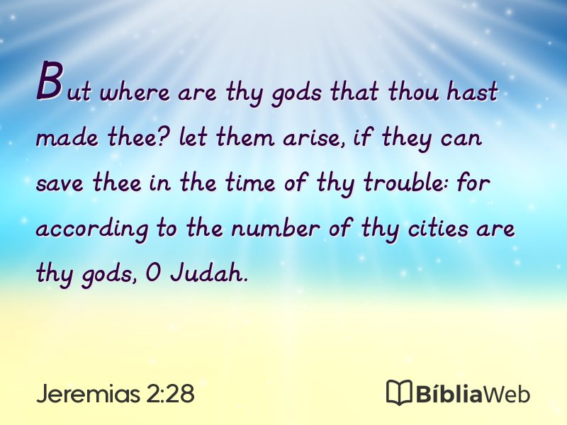 Jeremias 2:28 em imagem para compartilhar