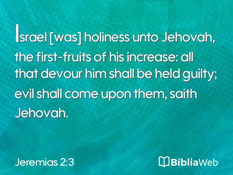 Jeremias 2:3 em imagem para compartilhar