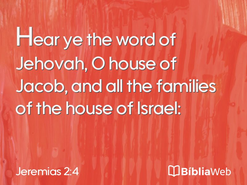 Jeremias 2:4 em imagem para compartilhar