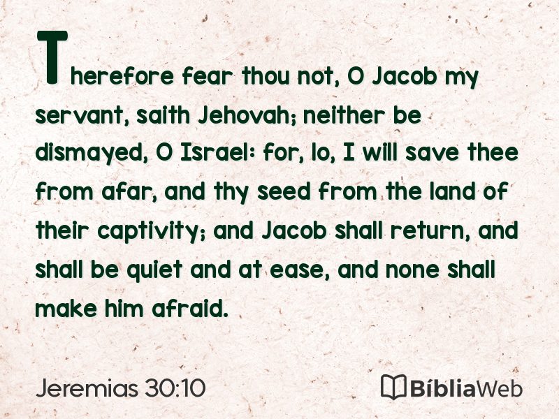 Jeremias 30:10 em imagem para compartilhar