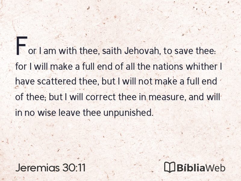 Jeremias 30:11 em imagem para compartilhar