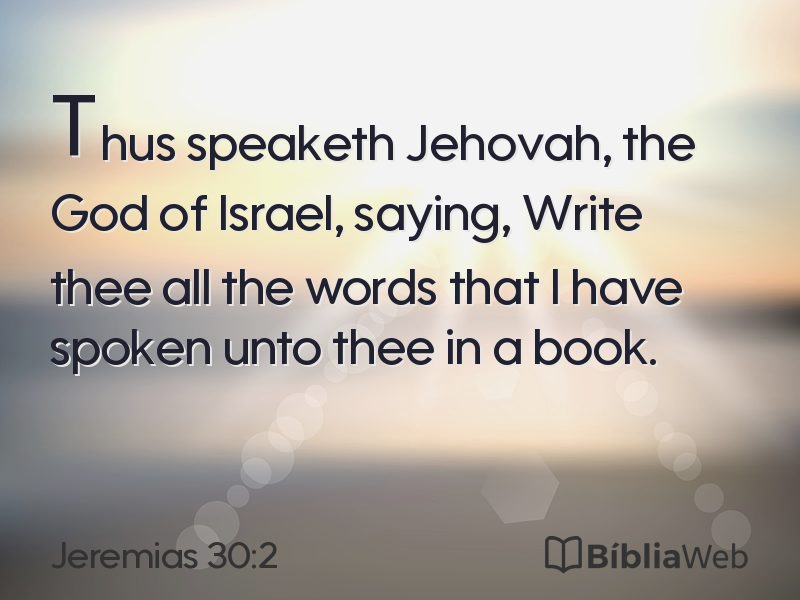Jeremias 30:2 em imagem para compartilhar