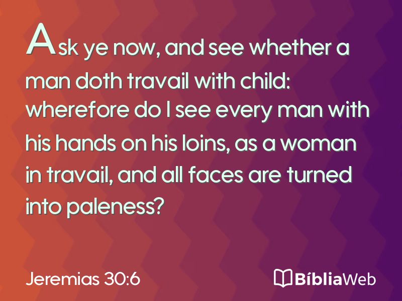 Jeremias 30:6 em imagem para compartilhar