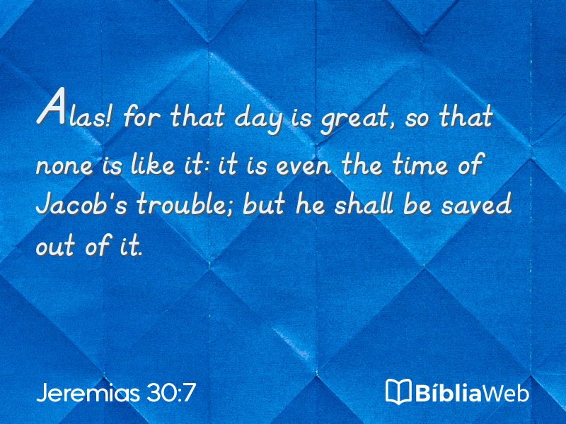 Jeremias 30:7 em imagem para compartilhar