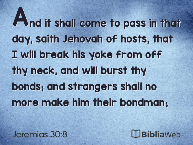 Jeremias 30:8 em imagem para compartilhar
