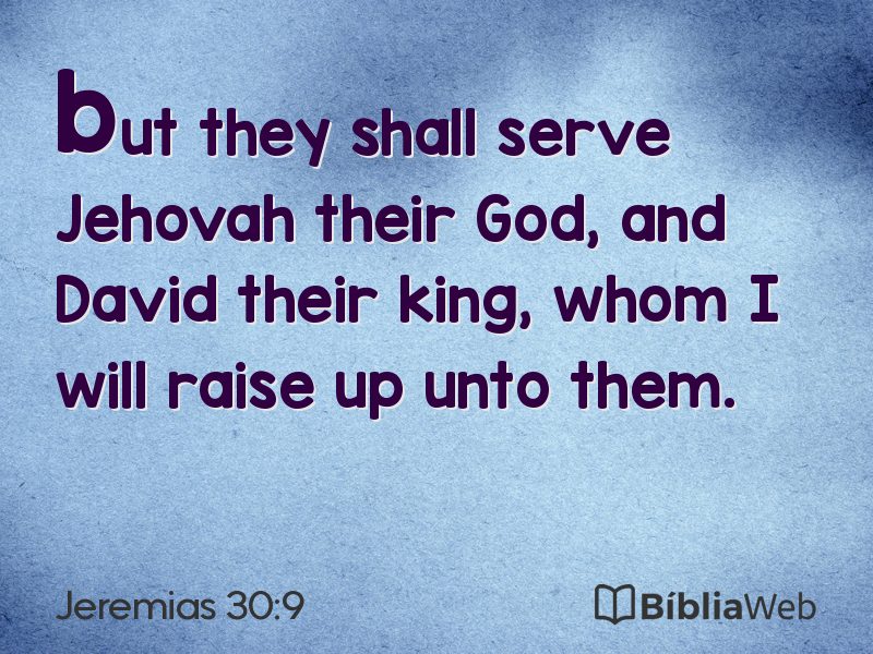 Jeremias 30:9 em imagem para compartilhar
