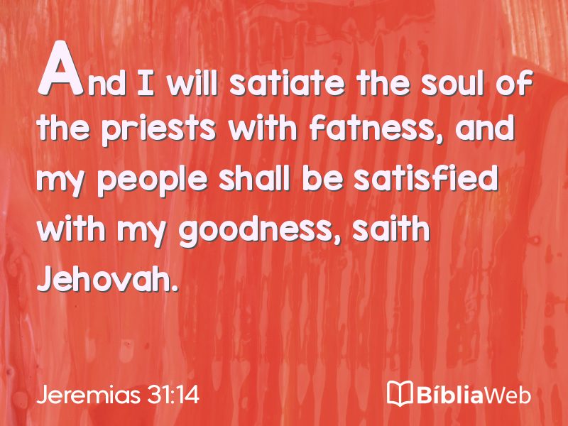 Jeremias 31:14 em imagem para compartilhar