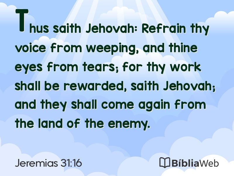 Jeremias 31:16 em imagem para compartilhar