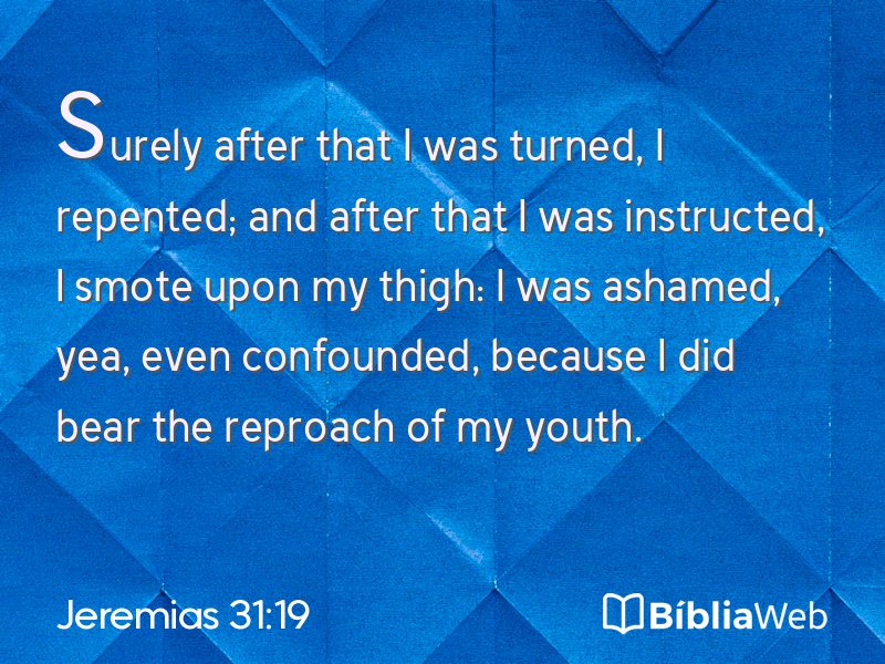 Jeremias 31:19 em imagem para compartilhar