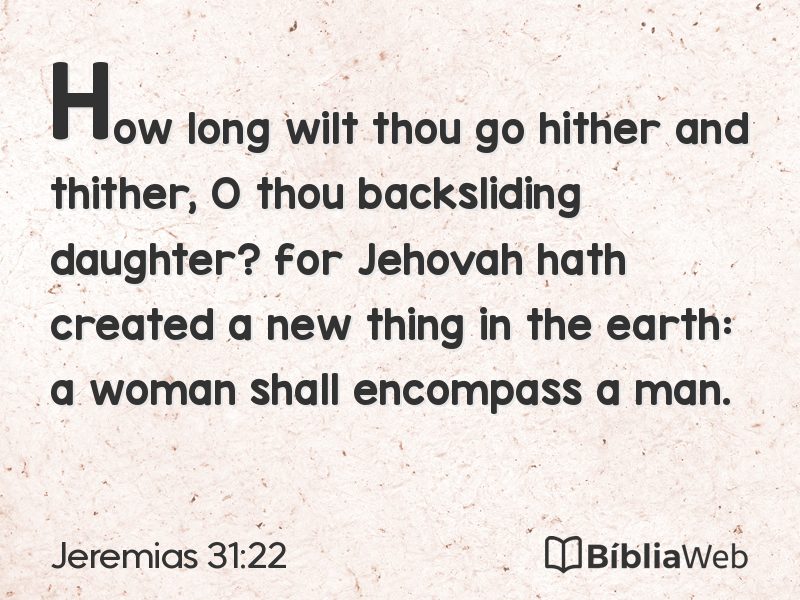 Jeremias 31:22 em imagem para compartilhar