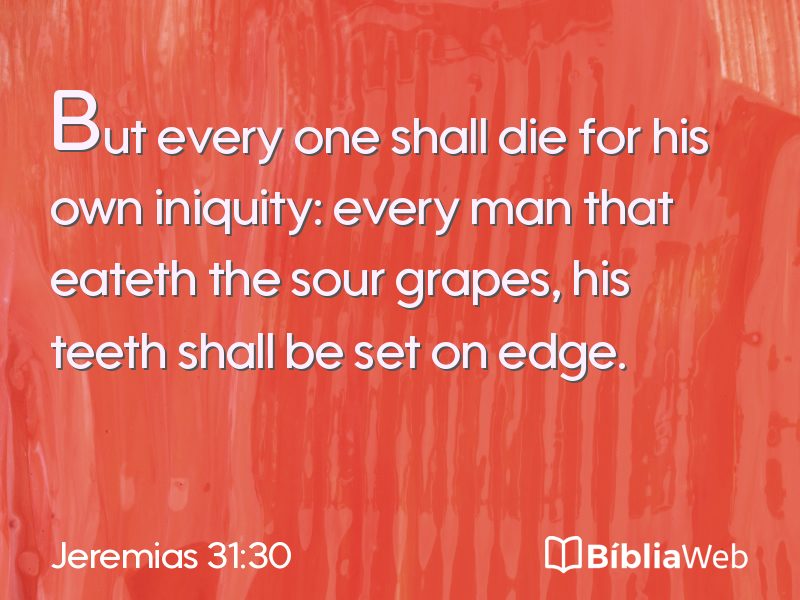 Jeremias 31:30 em imagem para compartilhar