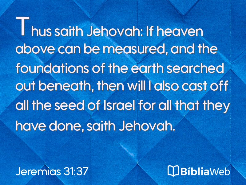 Jeremias 31:37 em imagem para compartilhar