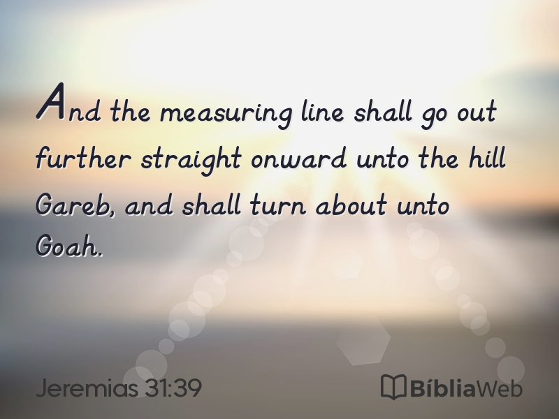 Jeremias 31:39 em imagem para compartilhar